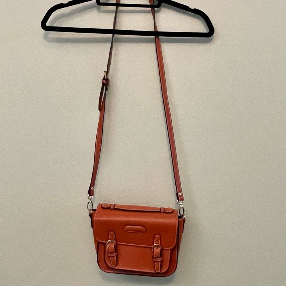 Polaroid camera bag, brown cognac, faux leather, crossbody strap - Picture 3 of 3